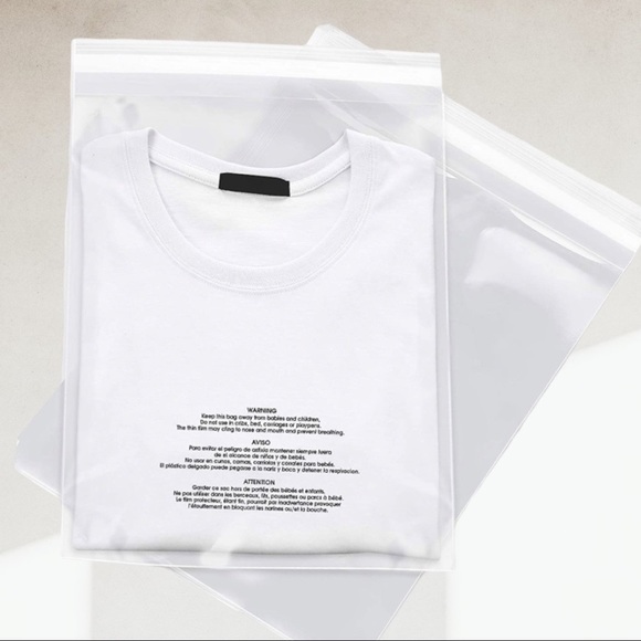 50 5x7 Clear Poly Bags Self Sealing Mailers for Shipping Crafts Storage - Picture 3 of 9